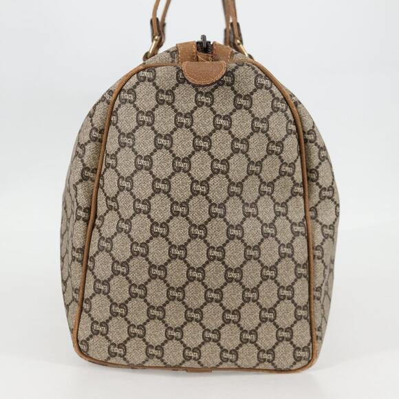 GUCCI GG Plus Supreme Boston Bag Pvc Beige Gold - Picture 5 of 13